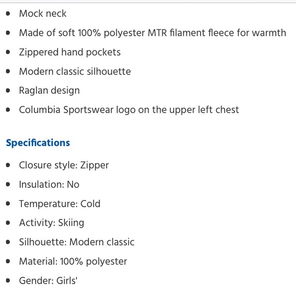 EUC Girls Columbia Bright Pink Zip Up Size Large - Picture 5 of 13